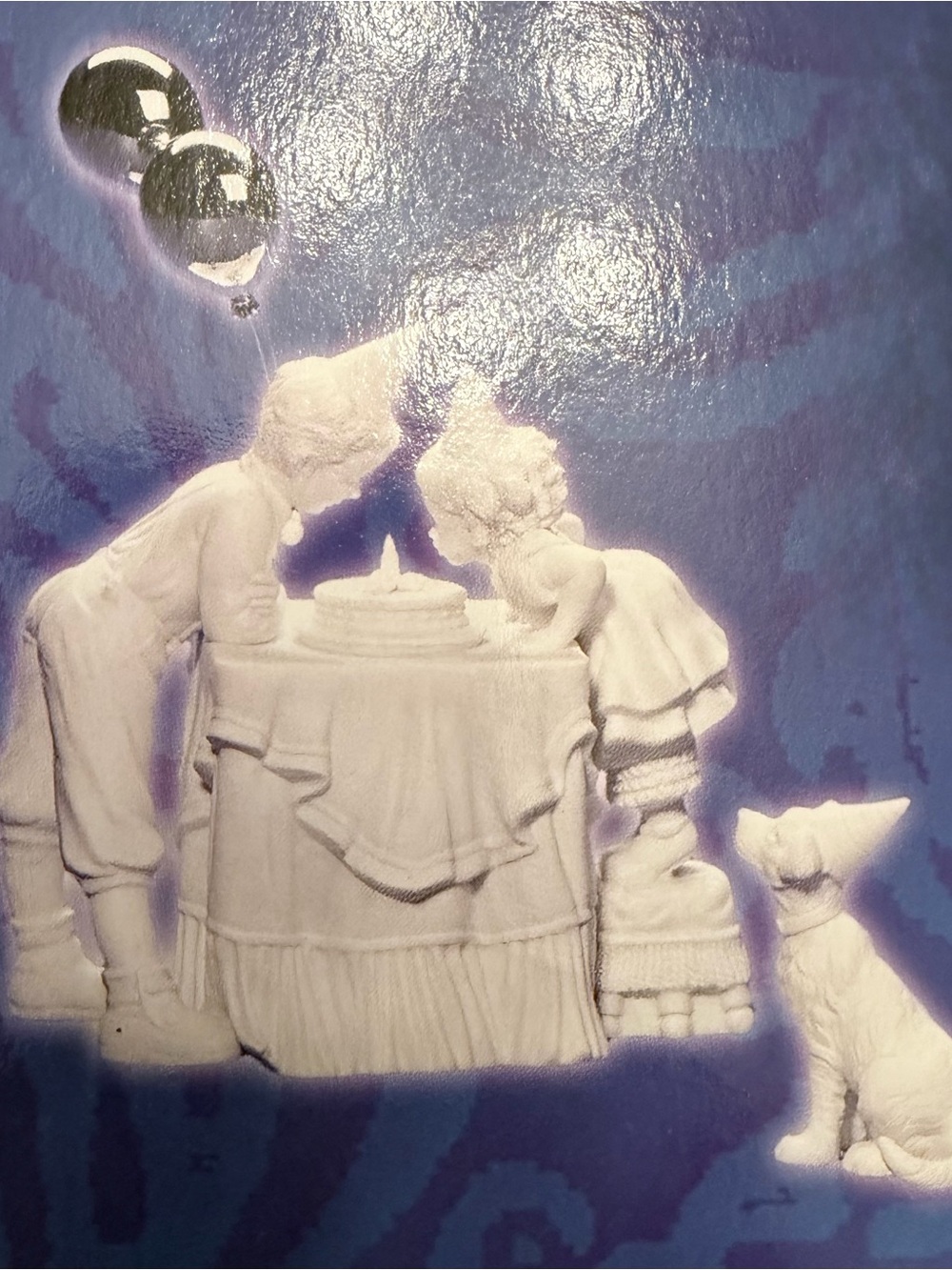 Department 56 Silhouette Treasures Make A Wish Porcelain Music Box Boxed 2000